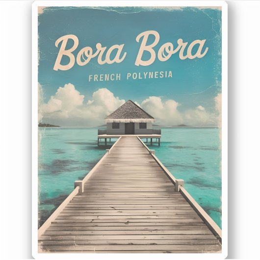 レトロヴィンテージトラベルボラポリネフランスのシア シール (正面)