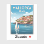 レトロヴィンテージトラベルマヨルカスペインシーサイド シール (シート)