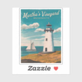 レトロヴィンテージトラベルマーサヴィンヤードライトハウス シール (シート)