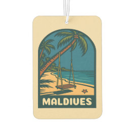 レトロヴィンテージトラベルモルディブアイランドビーチ名勝 カーエアーフレッシュナー