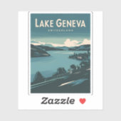 レトロヴィンテージトラベルレイクジュネーブスイス シール (シート)