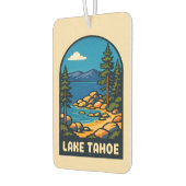 レトロヴィンテージトラベルレイクタホカリフォルニアシーニック カーエアーフレッシュナー (左)