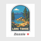 レトロヴィンテージトラベルレイクタホカリフォルニアシーニック シール (シート)