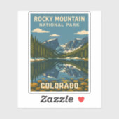レトロヴィンテージトラベルロッキーマウンテン国立公園 シール (シート)