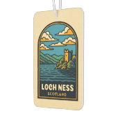 レトロヴィンテージトラベルロックネススコットランドキャッスル カーエアーフレッシュナー (左)