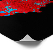 レトロヴィンテージトランプヴァンス2024選挙マップ1 ポスター (角)