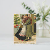 レトロヴィンテージドイツ軍人クリスマス シーズンポストカード (スタンド正面)
