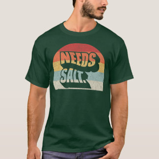 レトロヴィンテージニーズ塩おもしろい料理ChefTシャツ Tシャツ