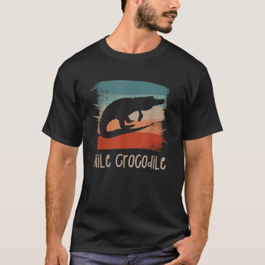 レトロヴィンテージニールワニ Tシャツ (正面)