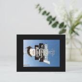 レトロヴィンテージネオン標識。 ポストカード (スタンド正面)