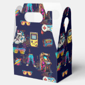 レトロヴィンテージネオン80のパターン フェイバーボックス (オープン)