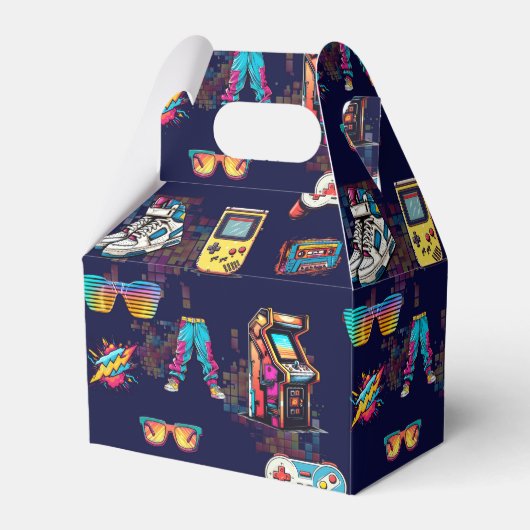 レトロヴィンテージネオン80のパターン フェイバーボックス (正面サイド)