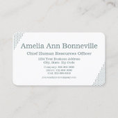 レトロヴィンテージノスタルジックグリーン水玉模様 名刺 (正面)