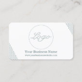 レトロヴィンテージノスタルジックグリーン水玉模様 名刺 (裏面)