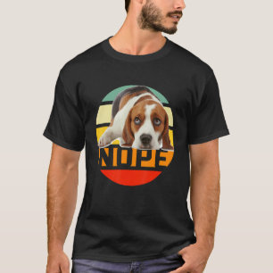 レトロヴィンテージノペレイジービーグルドッグオーナーマン Tシャツ