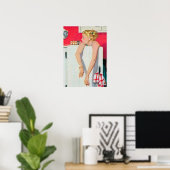 レトロヴィンテージハウスの妻のデコポスター ポスター (ホームオフィス)