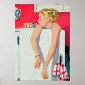 レトロヴィンテージハウスの妻のデコポスター ポスター (正面)