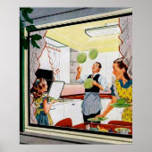 レトロヴィンテージハウスデコールポスター ポスター (正面)