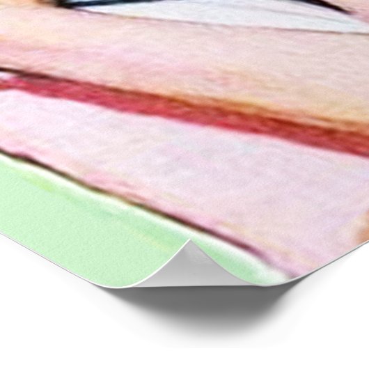 レトロヴィンテージハウス妻キッチンデコのポスター ポスター (角)