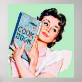 レトロヴィンテージハウス妻キッチンデコのポスター ポスター (正面)