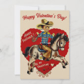 レトロヴィンテージハウディパカスタムードナーバレンタインデー シーズンカード (正面)