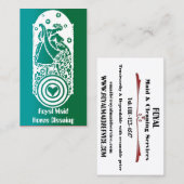 レトロヴィンテージハッピーレディーメイドクリーニングサービス 名刺 (正面/裏面)