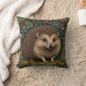 レトロヴィンテージハリネズミ森林植物学 クッション (ブランケット)