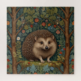 レトロヴィンテージハリネズミ森林植物学 ジグソーパズル