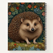 レトロヴィンテージハリネズミ森林植物学 ノートブック (裏面)