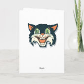 レトロヴィンテージハロウィンキャット カード (裏面)