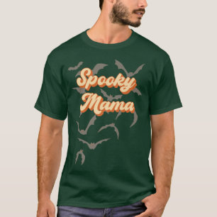レトロヴィンテージハロウィン不気味ママ Tシャツ
