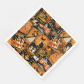 レトロヴィンテージハロウィーンおもしろいコラージュ (コーナー)