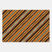 レトロヴィンテージハロウィーンおもしろいコラージュ ラッピングペーパーシート (正面2)