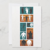 レトロヴィンテージハロウィーンの衣装パーティー 招待状 (裏面)