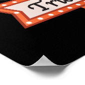 レトロヴィンテージハロウィーンサイン – トリックまたはトリート ポスター (角)