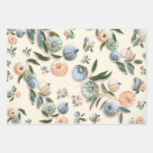 レトロヴィンテージハロウィーンパターンパンプキン ラッピングペーパーシート (正面2)