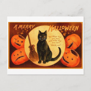 レトロヴィンテージハロウィーンメリーAハロウィン ポストカード