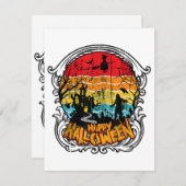 レトロヴィンテージハロウィーン – ヴィンテージハロウィーン エンクロージャーカード (正面/裏面)