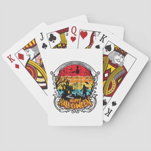 レトロヴィンテージハロウィーン – ヴィンテージハロウィーン トランプ (裏面)