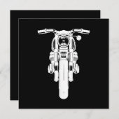 レトロヴィンテージバイク私は私のバイクが大好き サンキューカード (正面/裏面)