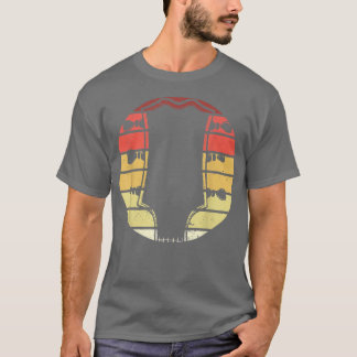 レトロヴィンテージバスギターギタリスト Tシャツ