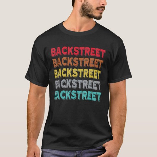 レトロヴィンテージバックストリート2 Tシャツ (正面)