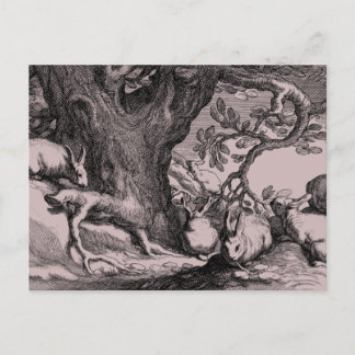 レトロヴィンテージバニーラビット ポストカード