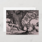 レトロヴィンテージバニーラビット ポストカード (正面/裏面)