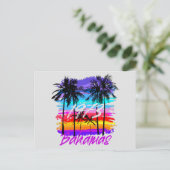 レトロヴィンテージバハマポストカードバケーションクルーズ ポストカード (スタンド正面)