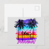 レトロヴィンテージバハマポストカードバケーションクルーズ ポストカード (正面/裏面)