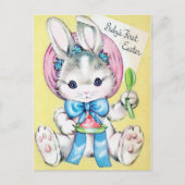 レトロヴィンテージバビーズファースト・イースター葉書 シーズンポストカード (正面)