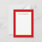 レトロヴィンテージバレンタインの追加メッセージ ノートカード (裏面)