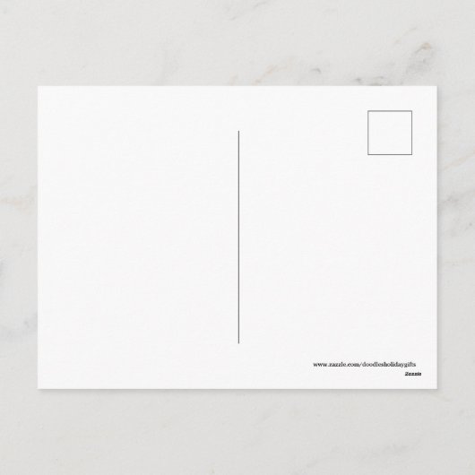 レトロヴィンテージバレンタインガールホリデーハガキ シーズンポストカード (裏面)