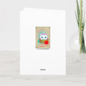 レトロヴィンテージバレンタインキャットホリデーカード シーズンカード (裏面)